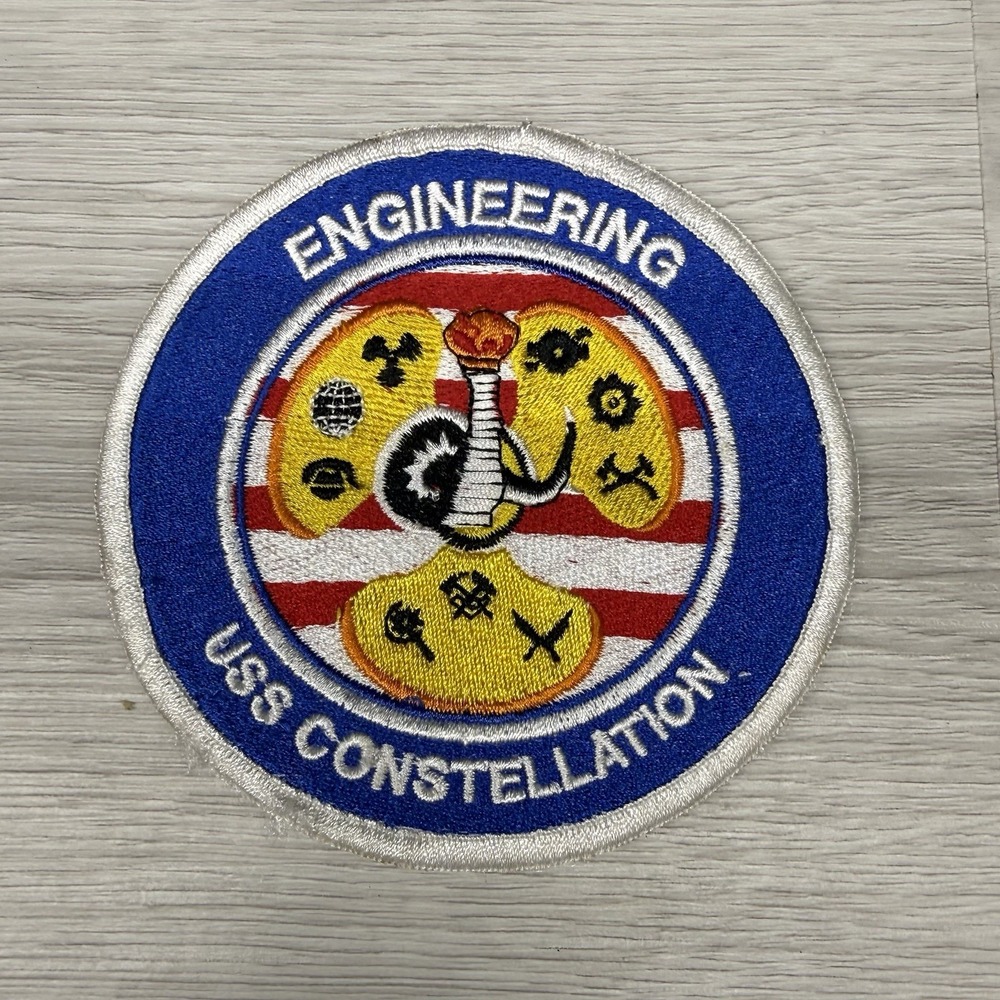 USS Constellation CV-64 Engineering Patch US Navy Militaria Collectible